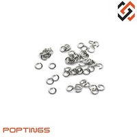 Anneaux de saut ouverts en acier inoxydable pour fermoir à bijoux, pièces