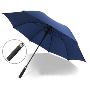Grand <span class=keywords><strong>parapluie</strong></span> de <span class=keywords><strong>golf</strong></span> moderne droit de 27 pouces, 8 baleines, coupe-vent, protection UV, impression de logo, manche long, suspendu - Product Image 3