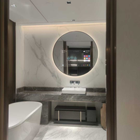 Miroir intelligent anti-buée pour salle de bain, étanche, avec système Google, rétroéclairage LED, tactile, miroir magique, taille personnalisée pour appartement, hôtel, projet