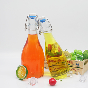 500ml 1L Boissons gazeuses rondes transparentes Bouteille de soda en verre à anneau de traction haute <span class=keywords><strong>pression</strong></span> à ouverture facile avec capuchon à couronne 750ml 1000ml - Product Image 6