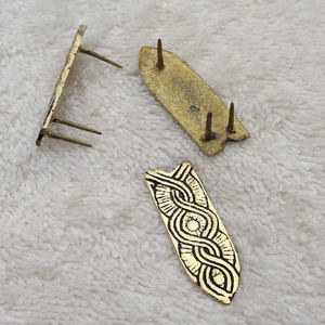 Birka bolsa Viking bolso de cuero Tarsoly Viking tarsoly viking Magyar bolsa accesorio de latón - Product Image 4