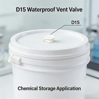 Válvula de Ventilación SINRI de Alto Flujo de Aire con E-PTFE, Tapón de Ventilación Equilibrador D15 D17 para Bidones de Plástico y Productos Químicos