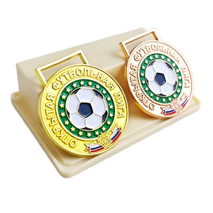 Ruban de médaille de la Ligue des champions, médailles de football, logo personnalisé, médailles de sport en métal, récompenses MVP, grande médaille - Product Image 3