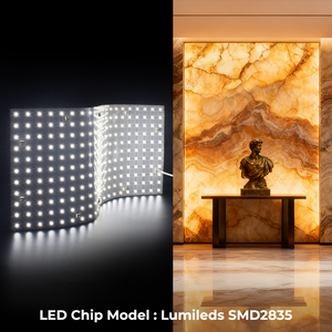 Panneau lumineux <span class=keywords><strong>LED</strong></span> flexible et découpable pour mur, éclairage mural, DC24V 3000K 6000K 242 <span class=keywords><strong>LED</strong></span>, décoration pour <span class=keywords><strong>dalle</strong></span> d'onyx ou éclairage de marbre - Product Image 5