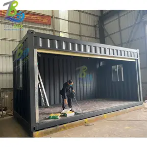 Kontainer Kopi Gudang Di Cina Garasi Baja Bingkai Modular Garasi Penyimpanan Rumah Baja Kontainer Bergerak