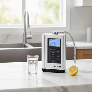 Machine ionisatrice d'eau alcaline Vevor, 7 réglages, écran tactile LCD 3,8 pouces, système de filtration domestique, pH 3,5 à 10,5 - Product Image 2