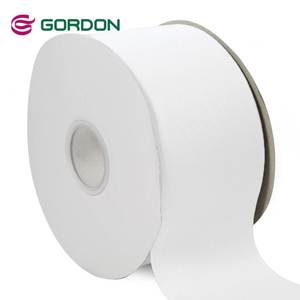 Ruban gros-grain <span class=keywords><strong>blanc</strong></span> Gordon Wholesale, largeur 75 mm, rouleau <span class=keywords><strong>de</strong></span> ruban cadeau grande taille, 100 yards, polyester. - Product Image 1