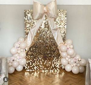 Paneles de Fondo de Pared con Lentejuelas Cuadradas Doradas Brillantes para Fiestas, Bodas, Graduaciones, Año Nuevo, Decoraciones de San Valentín - Product Image 2