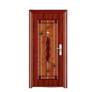 Porte d'acciaio interne regolabili su misura Anti ladro della porta di sicurezza di stile moderno fatte In cina per la casa - Product Image 1