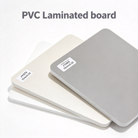 Panneau stratifié en PVC imperméable, surface de couleur unie, facile à nettoyer, résistant à l'usure, pour la fabrication de meubles