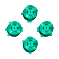 Manette de jeu métallique verte pour PS5, boutons d'action ABXY, pièces de rechange pour manette de jeu PS5, contrôleur sans fil Dualsense