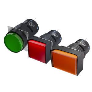 16mm bercahaya LED bulat/persegi panjang/persegi mengunci sendiri sesaat 5pin 8pin plastik mulai berhenti Game Arcade tombol tekan saklar - Product Image 2