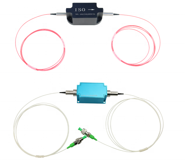Optical Fiber In-Line High-Power Isolator 1310-1550nm FCAPC Connector Yogel Brand Bi-Direction Communication 1 Year Warranty