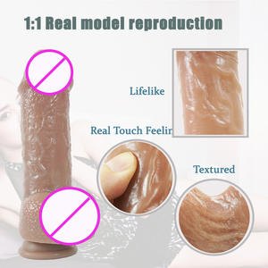 Consoladores de silicona líquida suave para parejas casadas, juguetes sexys, sensación realista agradable a la piel y pene de duplicación 1-1 - Product Image 5