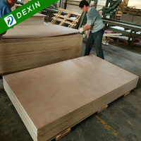 Personnalisé 4x8 3mm 4mm 6mm 9mm 18mm E1 Noyau de peuplier Okoumé Bintangor contreplaqué commercial pour meubles