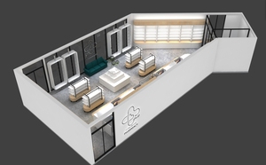 Tùy chỉnh bằng gỗ dược kệ trưng bày nội thất thiết kế trang trí cho cửa hàng Y Tế và cửa hàng giới thiệu - Product Image 4