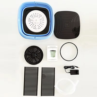 Machine à laver portable 7L Mini laveuse à linge avec 3 modes de nettoyage pour sous-vêtements bébé vêtements chaussette et petit délicat