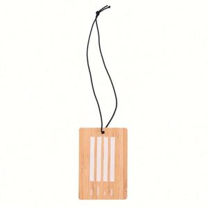 Etiqueta de Equipaje de Bambú de Lujo Personalizada |   Etiqueta de Amenidades para Huéspedes de Hotel |   Accesorio de Viaje Personalizado de Alta Gama - Product Image 3