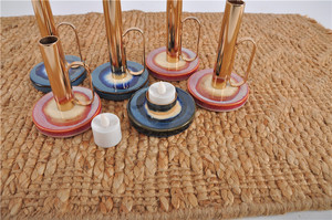 سطح المكتب الملكي الذهبي المعادن الركيزة حوامل شموع tealight شمعة الأواني طويل حامل شموع - Product Image 5