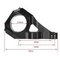 Tige de guidon Direct Mount EMS03 en alliage 7075, collier 31,8 mm, construction monobloc, légère, pour guidon de vélo VTT Surron Light Bee