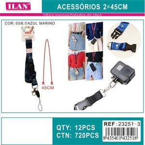 Ilan Accessories Cordino 2x45Cm per Fotocamera Telefono Colore Blu Marino - Product Image 1