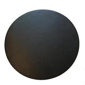 丸い形の黒いMDFケーキボードシニーまたはマットブラックケーキベース