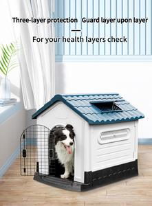 Perrera de plástico para perros, gran exterior, interior, con techo, tragaluz, impermeable, casa para mascotas, CASA PARA GATOS con inodoro - Product Image 5