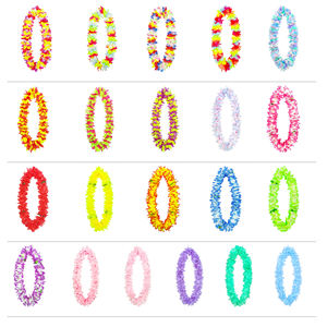 热带夏威夷芙蓉花人造花项链 LED 发光夏威夷花环批发布质发光花环花圈耐用 - Product Image 3