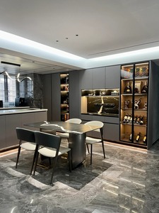 Armadio da cucina moderna <span class=keywords><strong>in</strong></span> <span class=keywords><strong>acciaio</strong></span> <span class=keywords><strong>inox</strong></span> granito Smart melamina organizzatore di stoccaggio personalizzabile <span class=keywords><strong>per</strong></span> la progettazione di <span class=keywords><strong>mobili</strong></span> <span class=keywords><strong>per</strong></span> appartamenti - Product Image 5