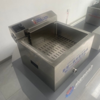 Friteuse électrique commerciale Hansu 25L à double température avec affichage numérique 6000W pour frites et snacks, avec contrôle de la température