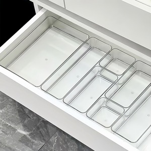 Acrylic Drawer Divider Transparent <b>Storage</b> Box Cosmetic Organizer Set For Desktop <b>Dressing</b> <b>Table</b> Makeup <b>Storage</b> - Product Image 4