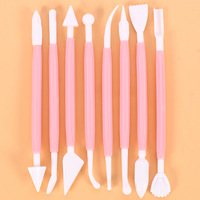 8 Pièces Outils de Décoration de Gâteaux en Plastique Moderne, Stylo de Gravure DIY, Outils de Pâtisserie pour la Décoration de Gâteaux