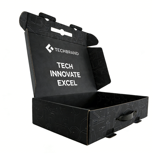 Microphone 3C Electronics Mailer Box DTC Packaging Boxes Corrugated B E Flute Option Die Cut Mailer Box Custom OEM