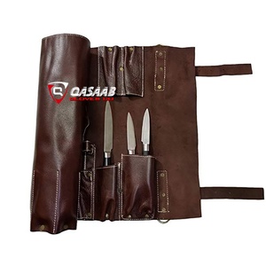 Couteau de chasse avec pochette en cuir professionnel-sac de Chef couteau-sac de rouleau pour Chefs - Product Image 2