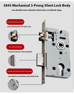 Premium Modern Interior Privacy <strong>Door</strong> Lever <strong>Door</strong> <strong>Knobs</strong> Minimalist Aluminum Handles with Security Lock for Villa Apartment - Product Image 6