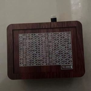 Tirelire numérique Article populaire Rétro gravé en bois écologique Dépôt uniquement Aucun <span class=keywords><strong>retrait</strong></span> Peut stocker des billets de banque Pièces de monnaie - Product Image 1