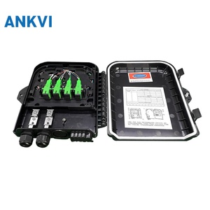 Boîtier de distribution de fibre optique 8 cœurs en ABS noir, étanche IP65, pour montage mural FTTH FTTx, boîtier de terminaison optique - Product Image 2