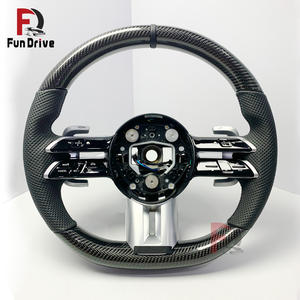 Accessoires de mise à niveau automobile <span class=keywords><strong>Mercedes</strong></span> en fibre de carbone pour volant AMG Classe A W177 A200, Classe V W447, GLC X253 300 63s C63 43 G63 - Product Image 4