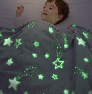 Manta de lana a cuadros brillante para niños, Estrella luminosa con mantas ligeras brillantes, superventas - Product Image 3