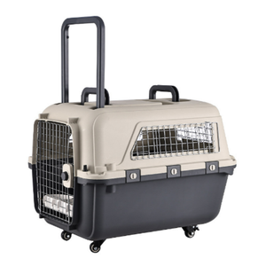 Fabrika fiyat toptan Pet uçuş sandık seyahat kafes taşınabilir plastik köpek kafesi - Product Image 2