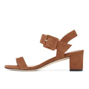 Offre Spéciale D'été Bout Carré Boucle Sangle <span class=keywords><strong>Bloc</strong></span> Bas <span class=keywords><strong>Talon</strong></span> Chaussures Femmes Talons Dames Sandale - Product Image 1