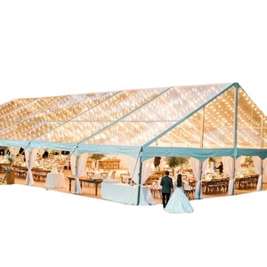 Carpa Transparente para Fiestas, con Capacidad para 300 Personas, Estructura de Aleación de Aluminio, Tela de PVC Resistente al Viento, Apertura Rápida, para Bodas y Eventos en las Cuatro Estaciones - Product Image 1
