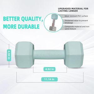 Neoprene <b>Dumbbell</b> Hand Weight Sets 5/10/15/20lbs 5 Colors Exercise Fitness Free Weights Women Men Home Gym Equipment Arms & Body - Product Image 3