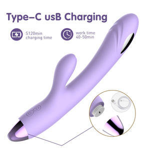 Kotak Mainan Seks Libo untuk Wanita Vibrator Silikon Tongkat Pijat Vibrator Wanita Sumbat Anal Vagina Produk Dewasa - Product Image 6