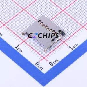 TF-020 SD Card / Memory Card Connector SMD Connector Plug-In Type MicroSD Card (TF Card) Card Holder 1.32mm - Product Image 1