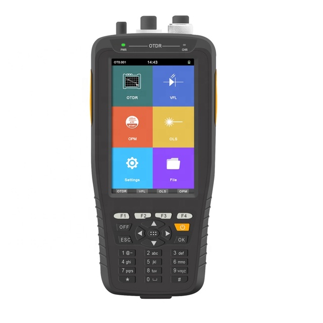 factory price with vfl opm light source fiber optic test machine 1310/ 1550 1610 mini otdr fiber optic mini pro otdr