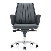 Chaises de bureau de direction de luxe en cuir pivotantes modernes de haute qualité pour usage commercial et professionnel