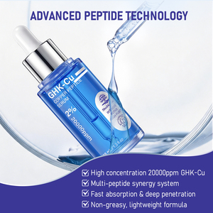 Siero Coreano Personalizzato per la Cura della Pelle con Peptidi di Rame GHK-Cu e SNAP-8 Blu, Leggero, ad Assorbimento Rapido, Stimolante del <span class=keywords><strong>Collagene</strong></span> e Rassodante - Product Image 4
