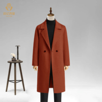 Manteau long en laine personnalisé pour homme, style Peacoat, pour l'hiver