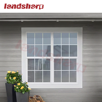 Landsharp As2047 Fenêtres Australian Standard Aluminium Sash Fenêtres à double vitrage Fenêtres commerciales en aluminium
